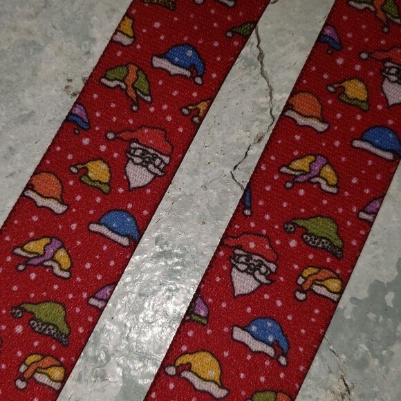 Ho! Ho! Ho! Red FESTIVE Santa Clause Winter Hats Suspenders - Picture 4 of 7